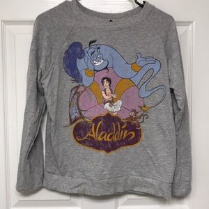 Disney Aladdin quarter sleeve pullover hoodie